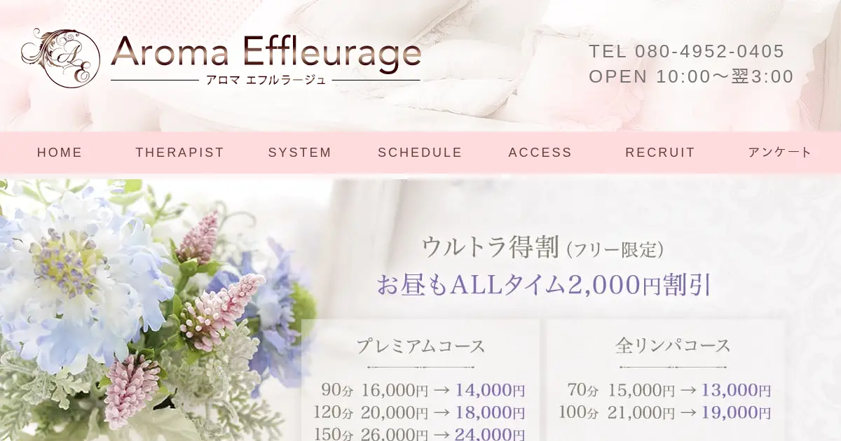 アロマエフルラージュ(Aroma Effleurage)