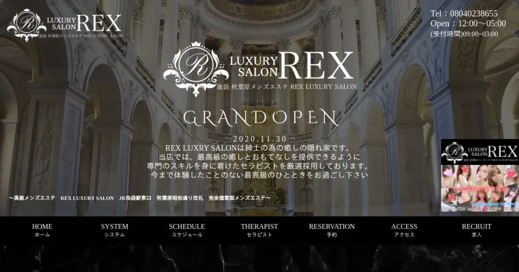 池袋・秋葉原メンズエステ｜REX LUXURY SALONの口コミ＆体験談