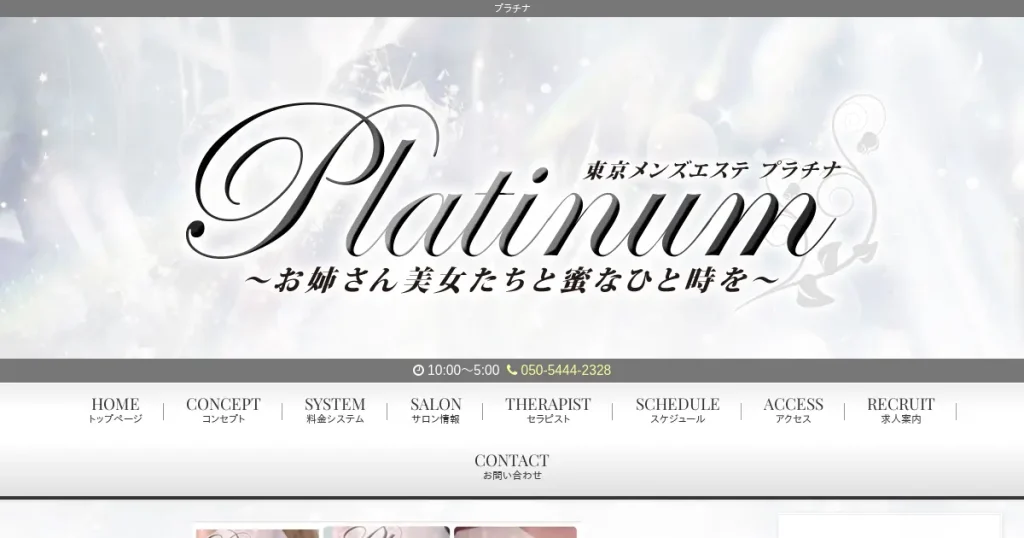 恵比寿・銀座・新富町メンズエステ｜プラチナ(Platinum)の口コミ＆体験談